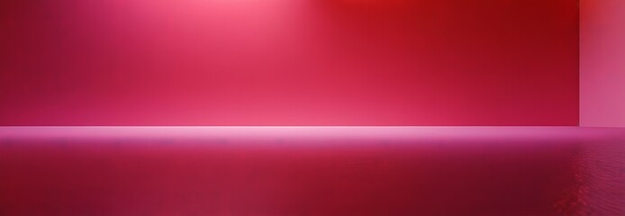 Fototapeta premium red room with light coming from the ceiling