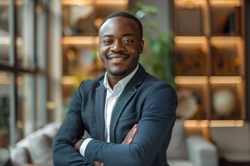 Fototapeta premium Confident Young Businessman