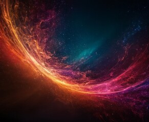Obraz premium colorful space background with nebula and stars
