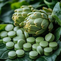Obraz premium Botanical Powerhouse: Herbal Extracts for Holistic Health