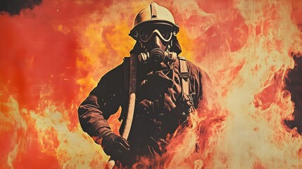 Fire Safety and Prevention Public Service Announcement Poster for Community Awareness