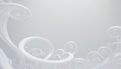 white background with swirls and