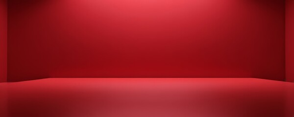 Obraz premium empty red room with spotlights