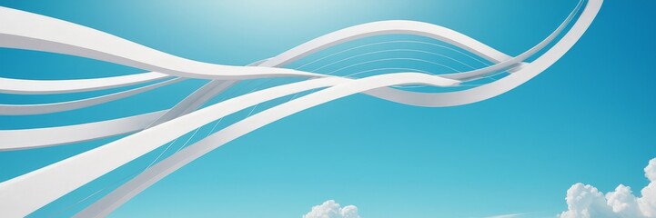 Obraz premium white swirl
