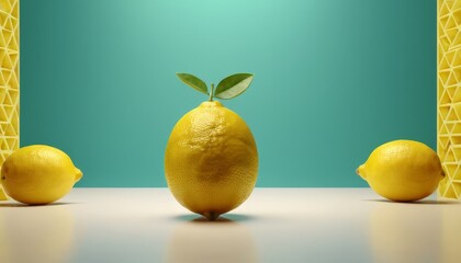 lemon and on table