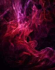 Obraz premium red and pink smoke on black background