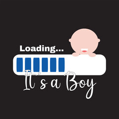 It's a Boy, Gender Reveal of baby, Graphic new Tshirt Designs, Print on Demand, Baby Boy,  Unique Creative Custom Design