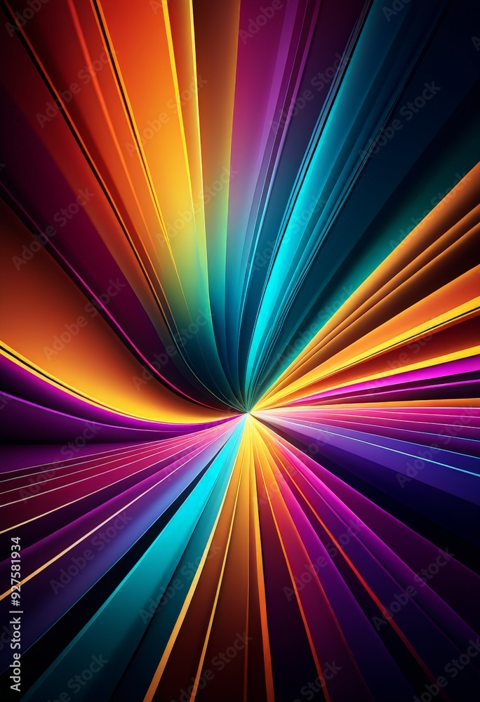 Aufkleber colorful abstract background with lines and