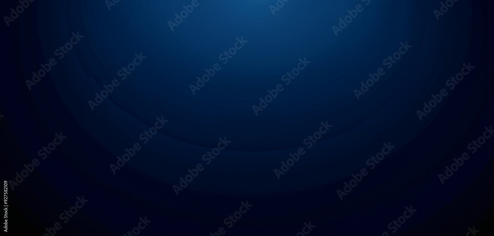Poster dark blue background with circular design
