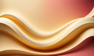 Obraz premium smooth wave white and brown