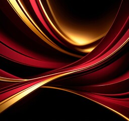 red and gold background with black