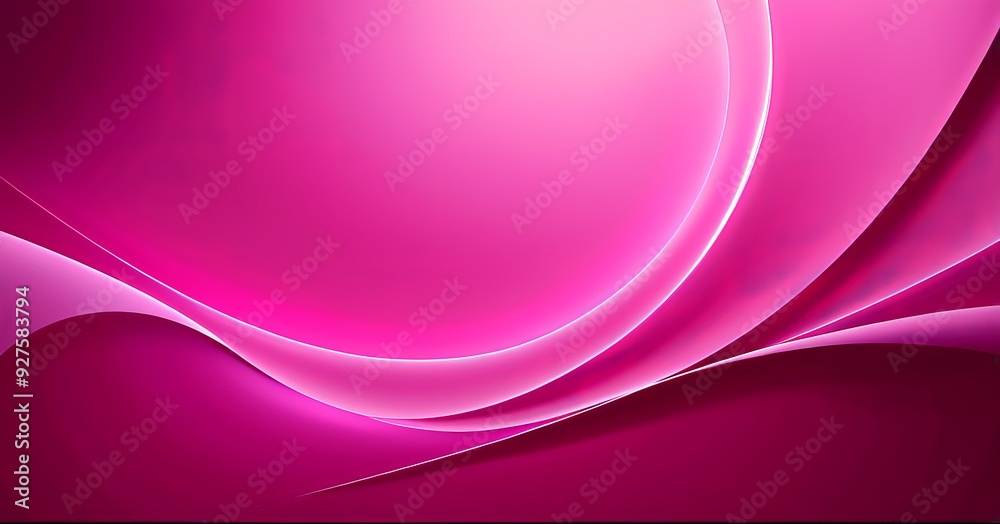Aufkleber pink abstract background with curved curve