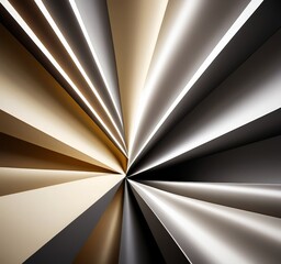 black and white background with gold silver design