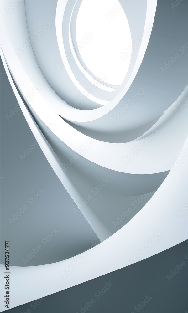 Poster white and black abstract background with circular shape