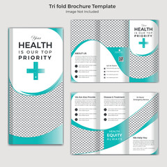 Medical And Healthcare Professional Trifold Brochure Template 