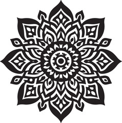 mandada design silhouette vector style with white background