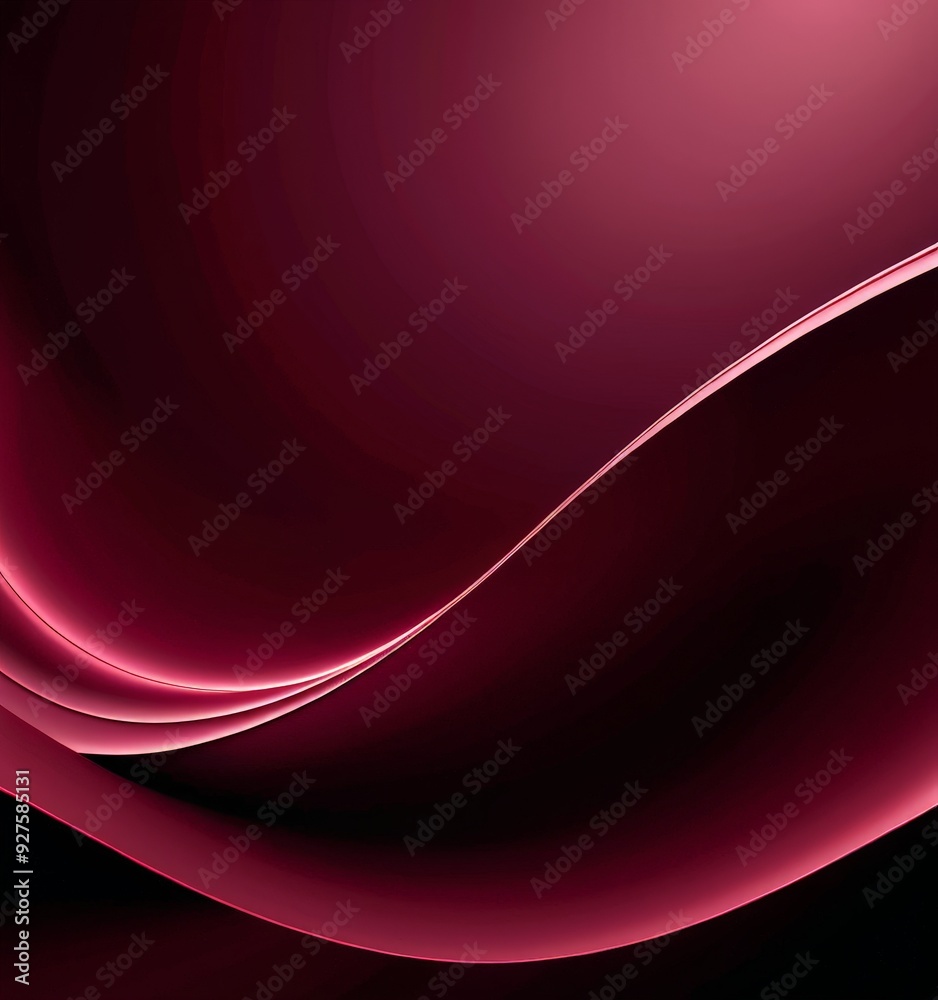 Aufkleber pink abstract background with curved curve