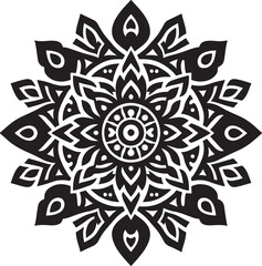 mandada design silhouette vector style with white background