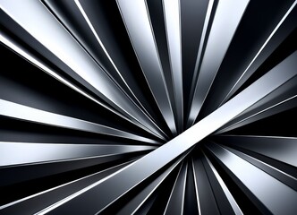 black and white background with silver star burst