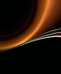 Fototapeta premium black background with brown swirl