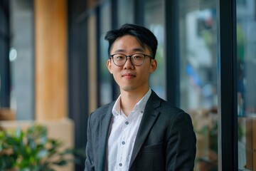 Young Professional in Glasses
