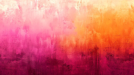 Colorful abstract art piece blending shades of pink and orange in a textured design
