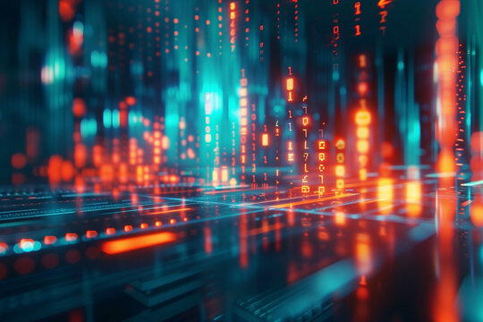 futuristic concept abstract digital graph