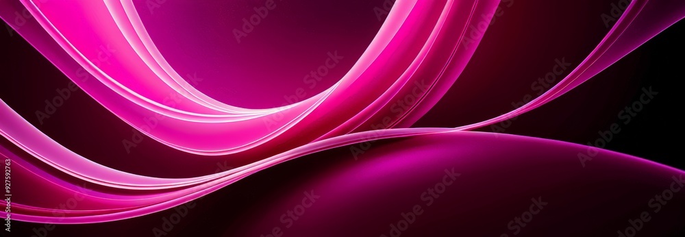 Poster pink abstract background with curved curve