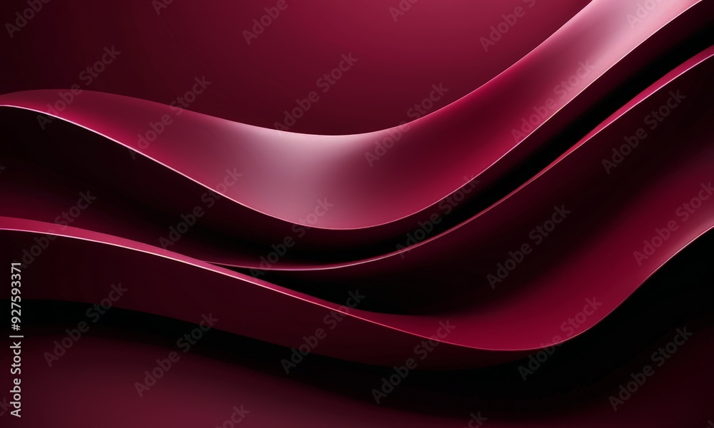 Aufkleber red background with wavy lines