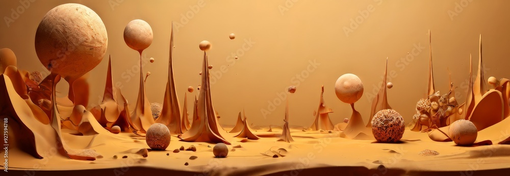 Aufkleber group eggs in desert
