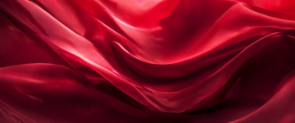 Obraz premium red silk fabric background