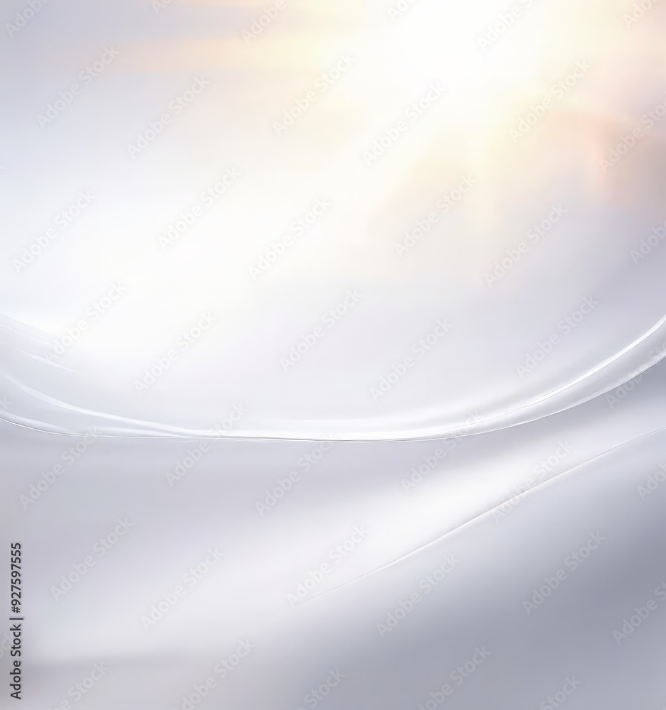 Poster white background with light shining through it