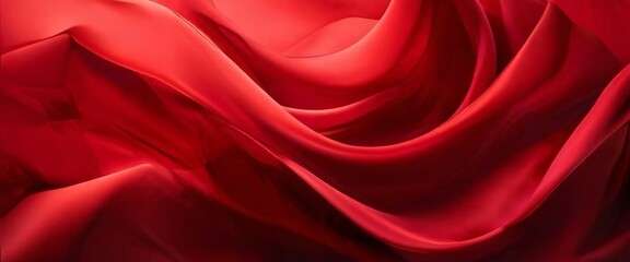 Naklejka premium red silk fabric