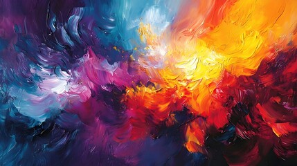 Intense Focus and Vibrant Creative Expression