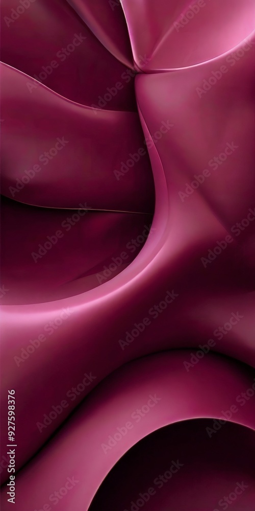 Poster pink background with curved curve