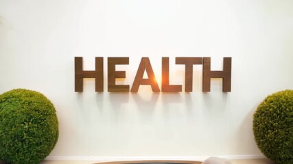 Relaxation Area Promoting Wellness With Health Signage Indoors Generative AI