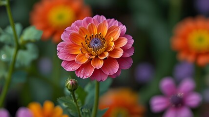 red and yellow flower