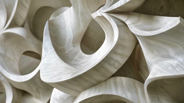 Asymmetrical shapes and angles intersect and intertwine showcasing the intricate dance of unification between opposing forces.