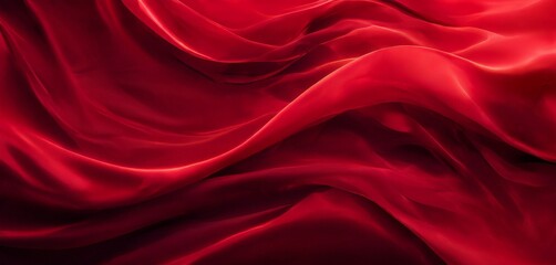 Obraz premium red silk fabric background