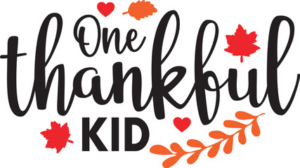 One Thankful Kid