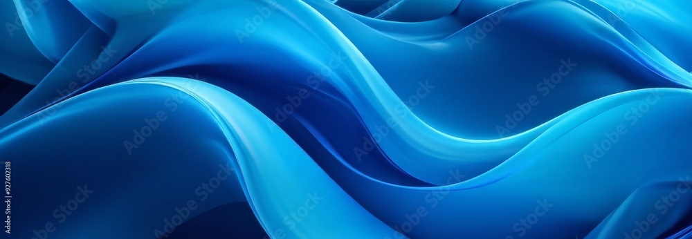 Poster blue abstract background with smooth