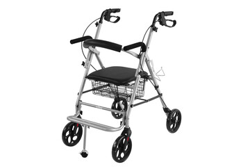 Elderly people walker with wheels, rollator walkers, ambulatory assistive device, walking aid, walker