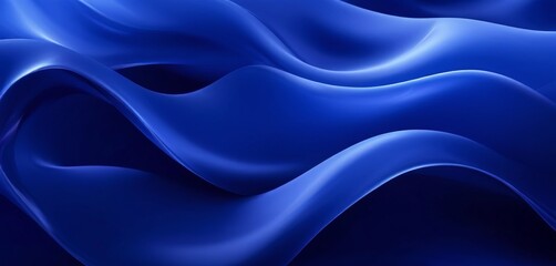 Obraz premium blue waves background