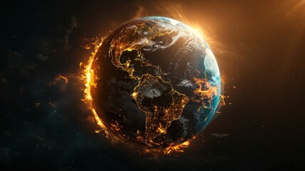 Burning Planet Earth