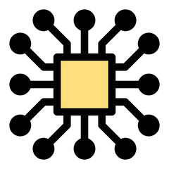 Computer chip icon