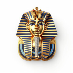 The Majestic Golden Mask of an Ancient Pharaoh, Symbolizing Eternal Power and Divine Authority