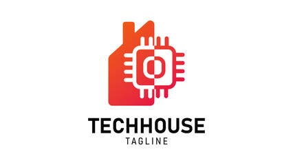 Modern Tech House Logo Design