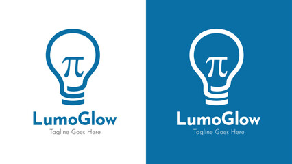 Modern Glow Bulb Logo Design