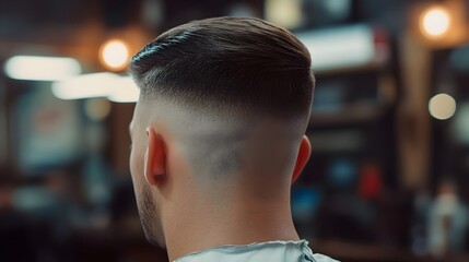 Stylish Taper Fade Haircut for Sophisticated Gentleman with Clean Finish