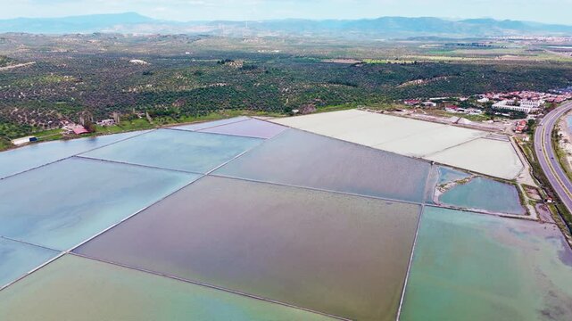 Saltworks industry, Salterns of saltworks along the Aegean coast in Turkey